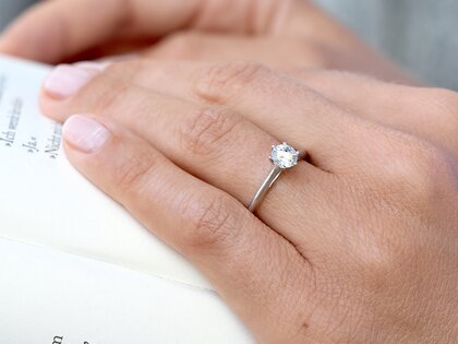 Bague de fiançailles Heaven 6 dans or rose