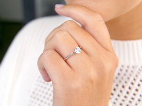 Bague de fiançailles Heaven 6 dans or rose