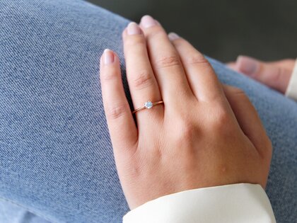 Bague de fiançailles Heaven 6 dans 18K or rose avec diamant 0,25ct G/SI