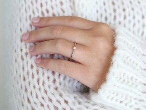 Bague de fiançailles Heaven 6 dans Argent 925/- avec diamant 0,05ct G/SI
