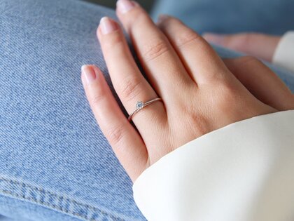 Bague de fiançailles Heaven 6 dans Argent 925/- avec diamant 0,15ct G/SI