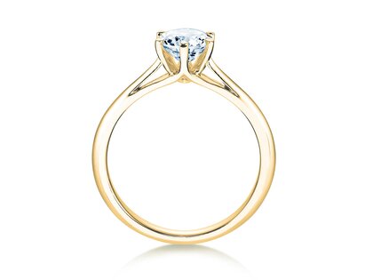 Bague de fiançailles Heaven 6 en 14K or jaune avec diamant de laboratoire 1,00ct E/VS