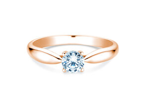 Bague de fiançailles Joy en 14K or rose avec diamant 0,50ct H/SI