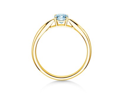 Bague de fiançailles Joy en 9K or jaune avec diamant 0,25ct G/SI