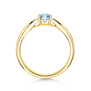 Bague de fiançailles Joy en 9K or jaune avec diamant 0,25ct G/SI