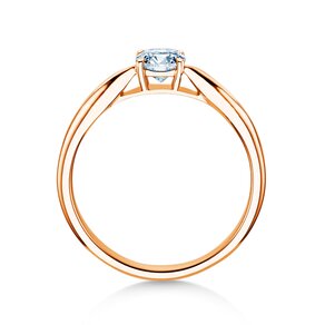 Bague de fiançailles Joy en 14K or rose avec diamant 0,50ct H/SI