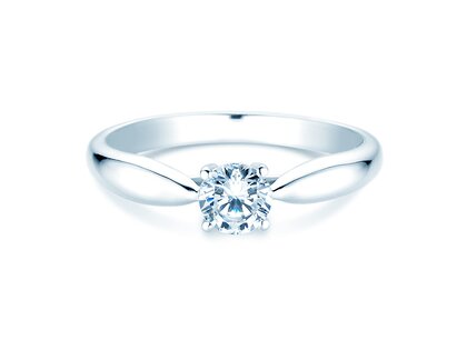 Bague de fiançailles Joy en 14K or blanc avec diamant 0,50ct G/VS
