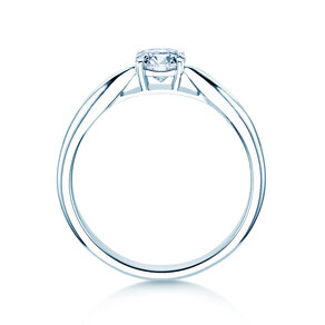 Bague de fiançailles Joy en 14K or blanc avec diamant 0,50ct G/VS