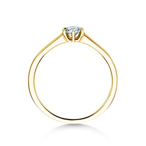 Bague de fiançailles Madison en 14K or jaune avec diamant 0,15ct H/SI