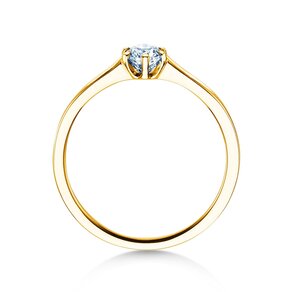 Bague de fiançailles Madison en 18K or jaune avec diamant 0,25ct G/SI