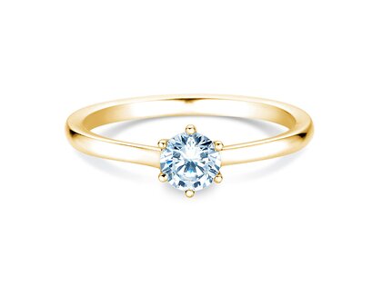 Bague de fiançailles Madison en 14K or jaune avec diamant 0,50ct G/SI