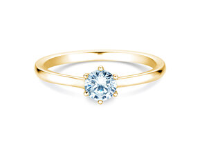 Bague de fiançailles Madison en 14K or jaune avec diamant 0,50ct G/SI