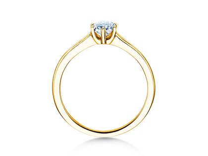 Bague de fiançailles Madison en 14K or jaune avec diamant 0,50ct G/SI