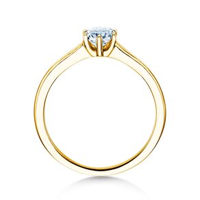 Bague de fiançailles Madison en 14K or jaune avec diamant 0,50ct G/SI