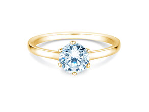 Bague de fiançailles Madison en 9K or jaune avec diamant 1,00ct H/SI