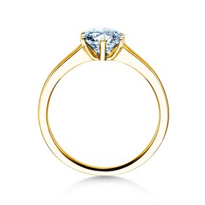 Bague de fiançailles Madison en 9K or jaune avec diamant 1,00ct H/SI