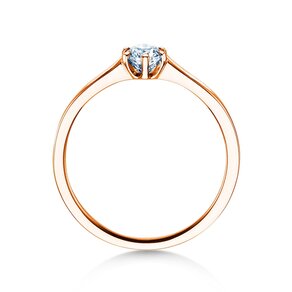 Bague de fiançailles Madison en 14K or rose avec diamant 0,25ct H/SI