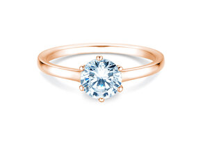 Bague de fiançailles Madison en 14K or rose avec diamant 1,00ct H/SI
