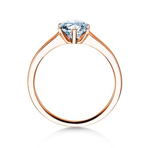 Bague de fiançailles Madison en 14K or rose avec diamant 1,00ct H/SI