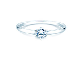 Bague de fiançailles Madison en Argent 925/- avec diamant 0,15ct H/SI