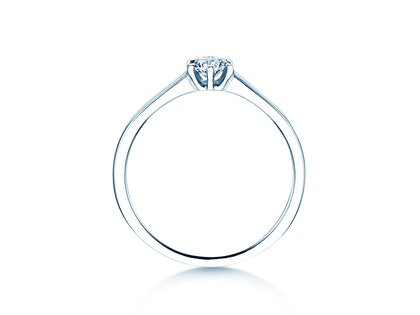 Bague de fiançailles Madison en Argent 925/- avec diamant 0,15ct H/SI