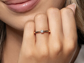 Bague de fiançailles Modern Petite dans or rose