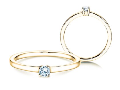 Bague de fiançailles Modern Petite dans or jaune