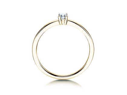 Bague de fiançailles Modern Petite dans or jaune