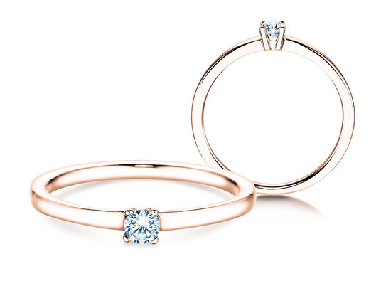 Bague de fiançailles Modern Petite dans or rose