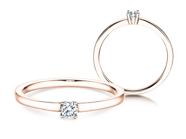 Bague de fiançailles Modern Petite dans or rose