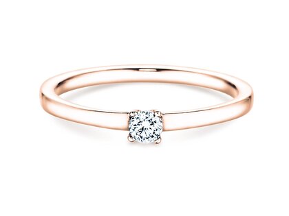 Bague de fiançailles Modern Petite dans or rose
