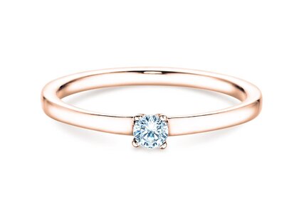 Bague de fiançailles Modern Petite dans or rose