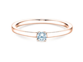Bague de fiançailles Modern Petite dans or rose