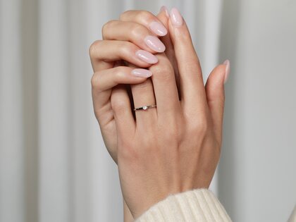 Bague de fiançailles Modern dans 18K or jaune avec diamant 0,07ct G/IF