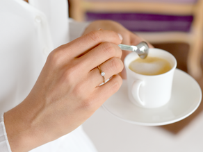 Bague de fiançailles Modern en 9K or rose avec diamant de laboratoire 0,25ct E/VS