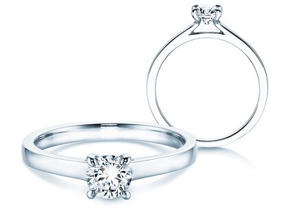 Bague de fiançailles Modern dans argent