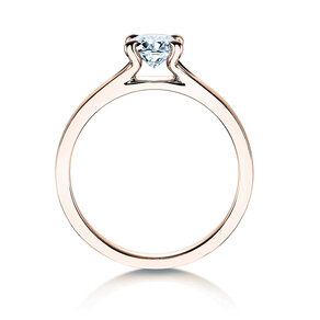 Bague de fiançailles Modern dans 14K or rose avec diamant 0,50ct H/SI