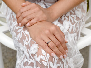 Bague de fiançailles Promise Petite dans or rose