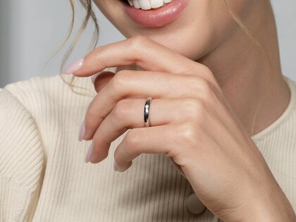 Bague de fiançailles Promise dans Argent 925/- avec diamant 0,05ct H/SI