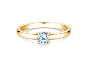 Bague de fiançailles Pure en 14K or jaune avec diamant 0,30ct G/SI