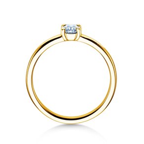 Bague de fiançailles Pure en 14K or jaune avec diamant 0,30ct G/SI