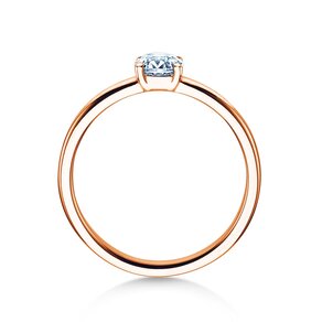 Bague de fiançailles Pure en 14K or rose avec diamant 0,50ct H/SI