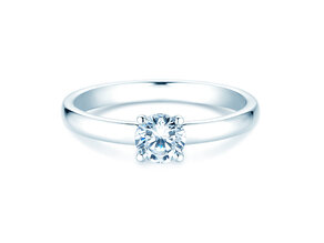 Bague de fiançailles Pure en 9K or blanc avec diamant 0,60ct G/SI