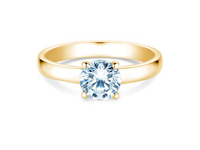 Bague de fiançailles Pure en 9K or jaune avec diamant 2,00ct H/SI