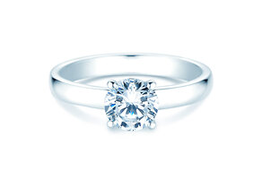 Bague de fiançailles Pure en 14K or blanc avec diamant 2,50ct G/VS