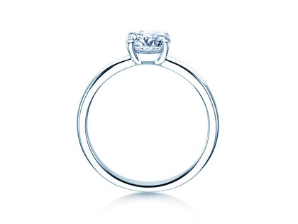 Bague de fiançailles Pure en 14K or blanc avec diamant 2,50ct G/VS