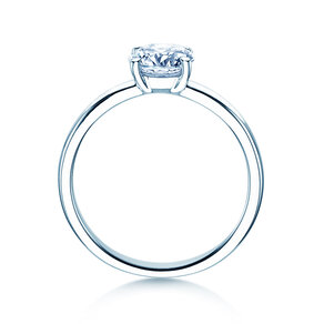 Bague de fiançailles Pure en 14K or blanc avec diamant 2,50ct G/VS