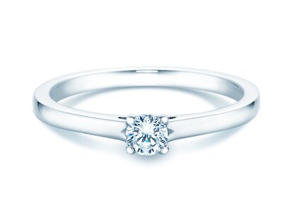 Bague de fiançailles Romance dans 14K or blanc avec diamant 0,20ct G/SI