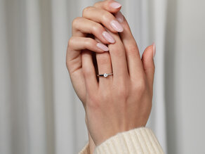 Bague de fiançailles Romance dans argent