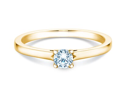 Bague de fiançailles Romance en 9K or jaune avec diamant 0,25ct G/SI